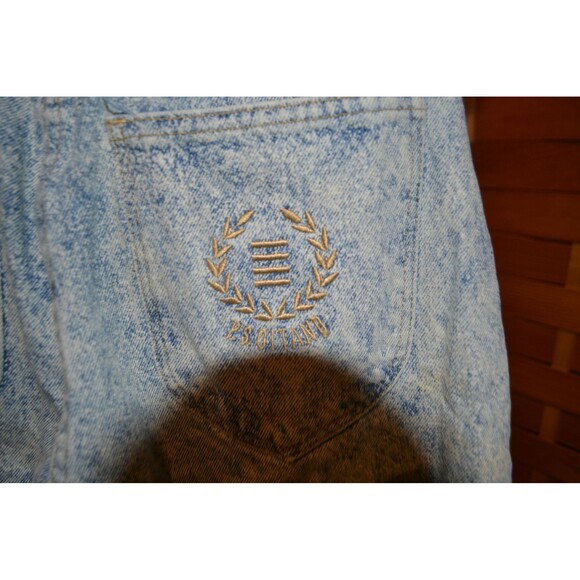 Vintage Blue Jeans Acid Wash,  High Waist, Peg Leg P. S. Gitano - Picture 5 of 6